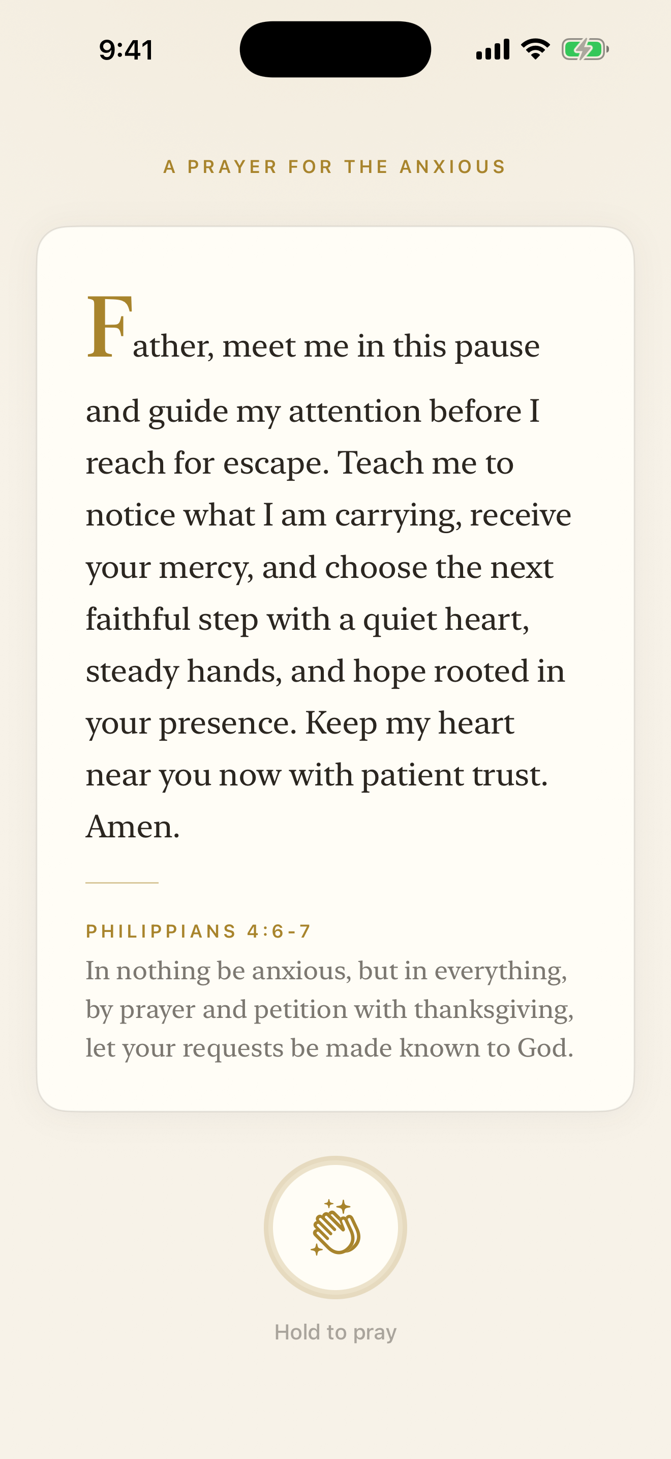 Lock Bible prayer unlock screen